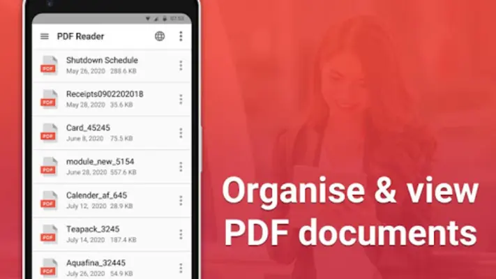 PDF Reader android App screenshot 0